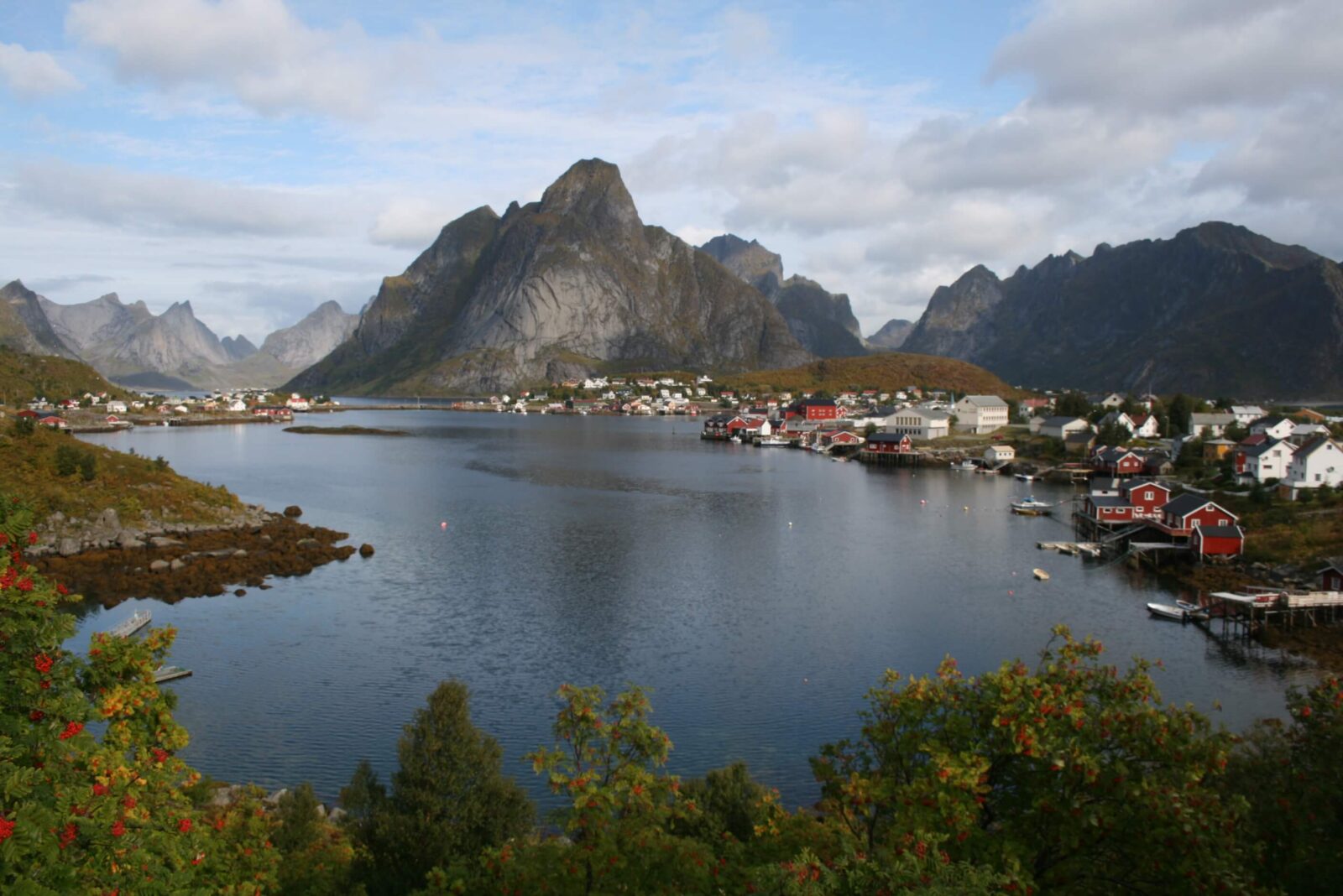 View of the Lofoten Islands, one of the most beautiful places in Norway