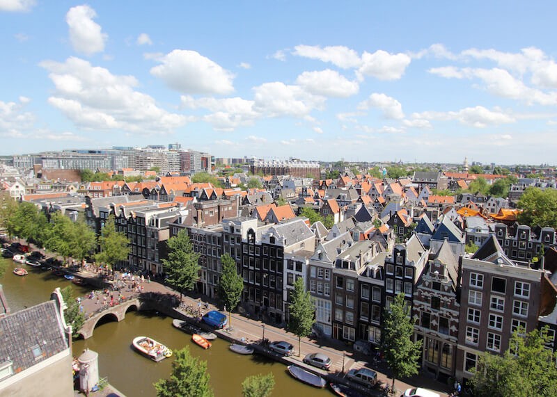 City center of Amsterdam