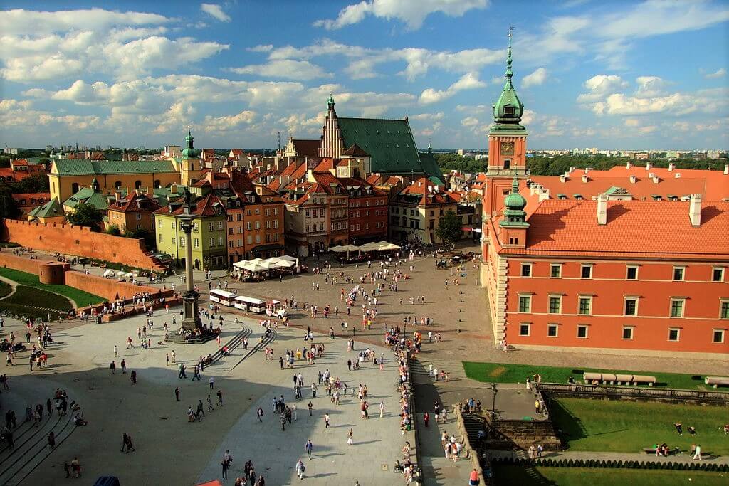 Castle square old town, what to do and see in Warsaw in 1 day