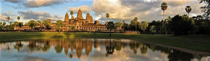 Evening view of Ankgor Wat in Thailand
