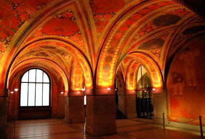 Холл Джиакометти, декор в подвале в Цюрихе