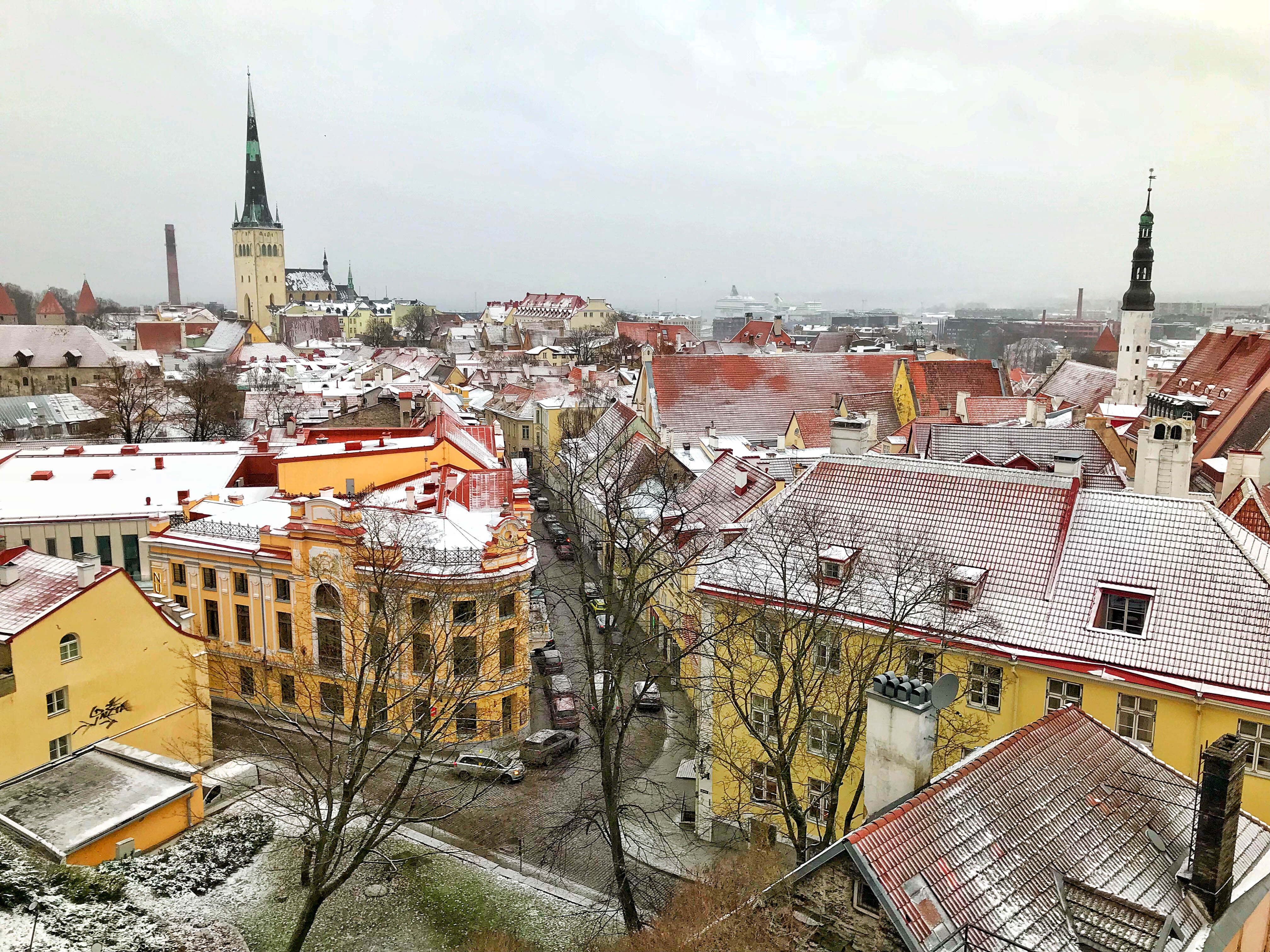 Зимняя панорама Таллинна