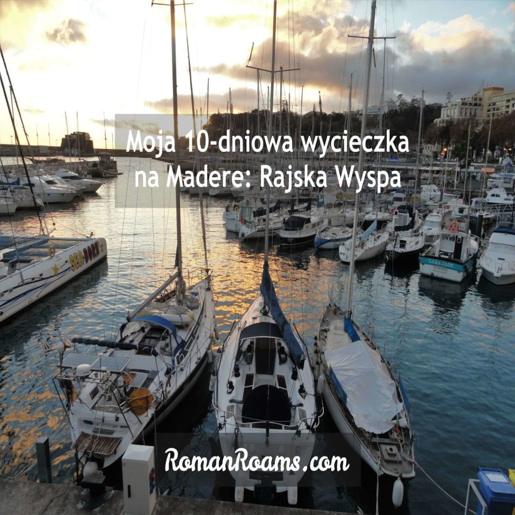 Wycieczka na Maderę w 10 dni, łodzie na zachodzie słońca