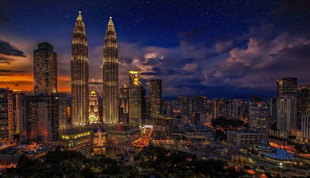 Kuala Lumpur at night, Malaysia, Asia