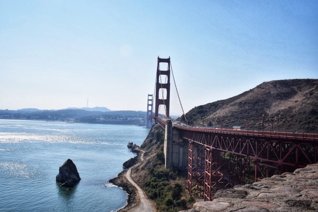 Golden Gate bridge San Francisco itinerary