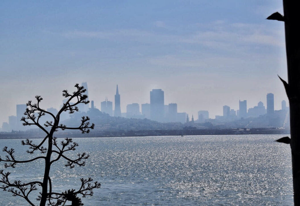 San Francisco skyline from alcatraz, 3 day itinerary