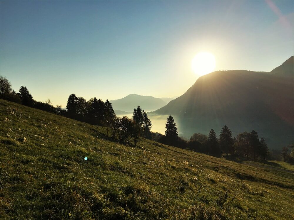 Sunrise in Oberstaufen, discover Europe