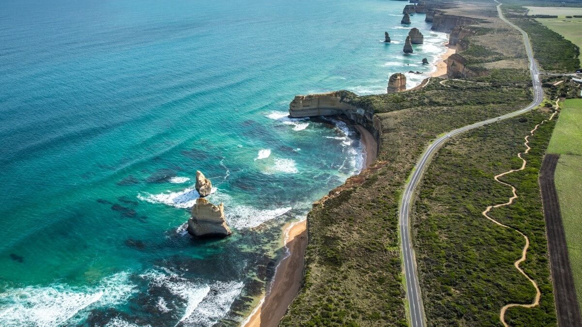 Great ocean road next to Melbourne, australia