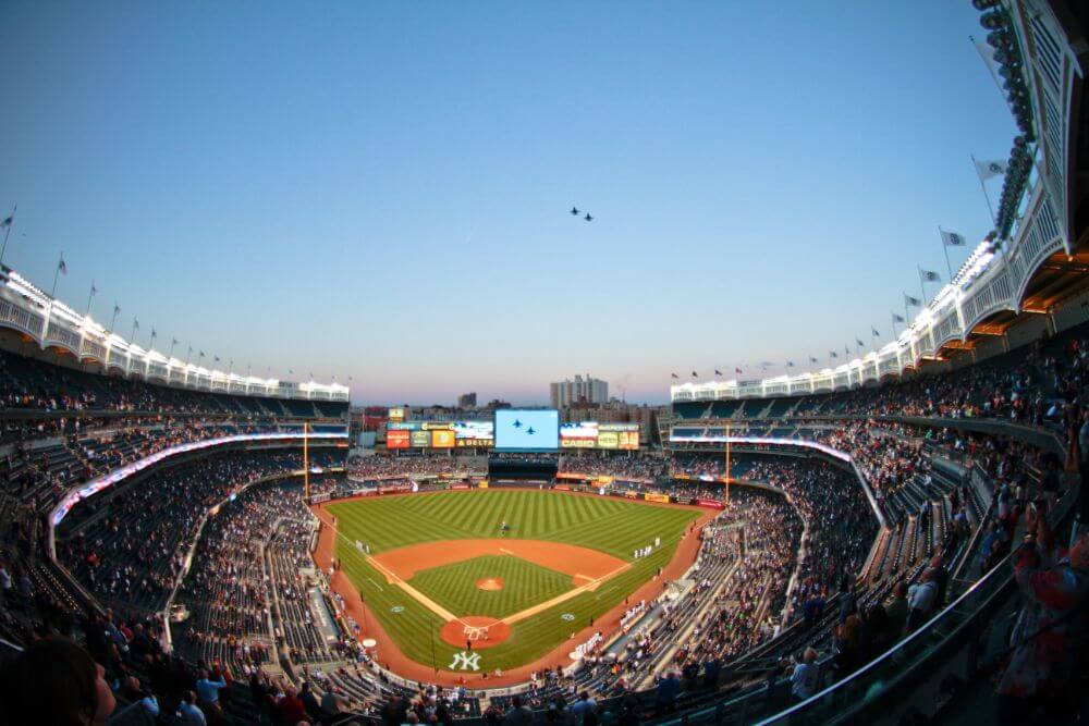 Yankee stadium panorama in New York City