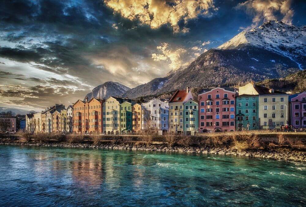 Innsbruck mountains view, places to go in winter