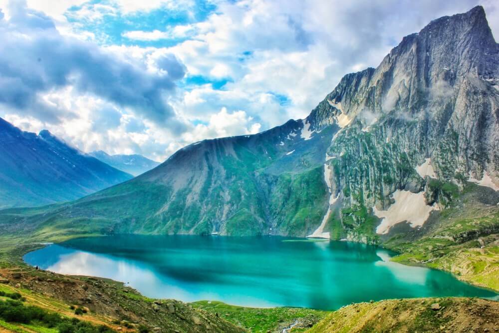 Mountain lake in Kashmir, India